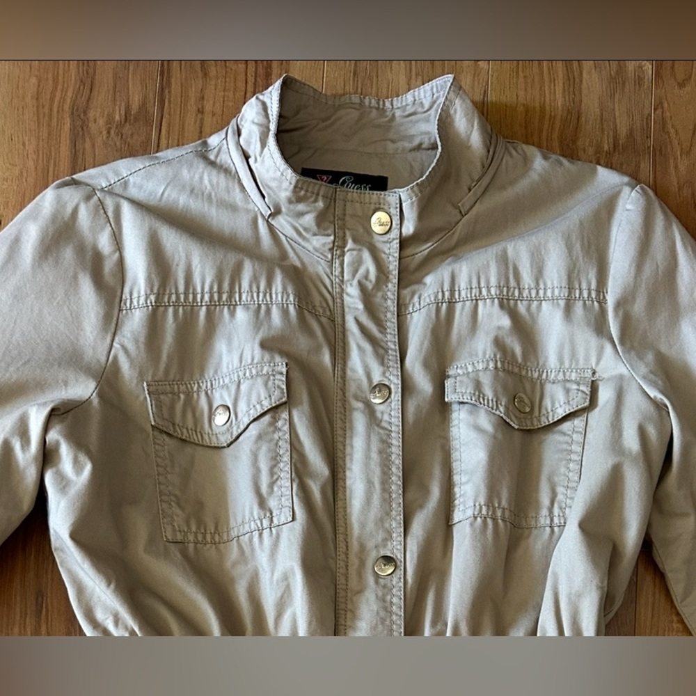 Vintage Guess Beige Utility Style Jacket - Picture 14 of 15